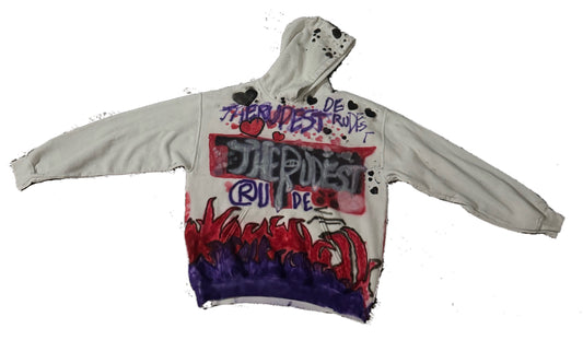 1of1 TheRudestEver Graffiti Hoodie